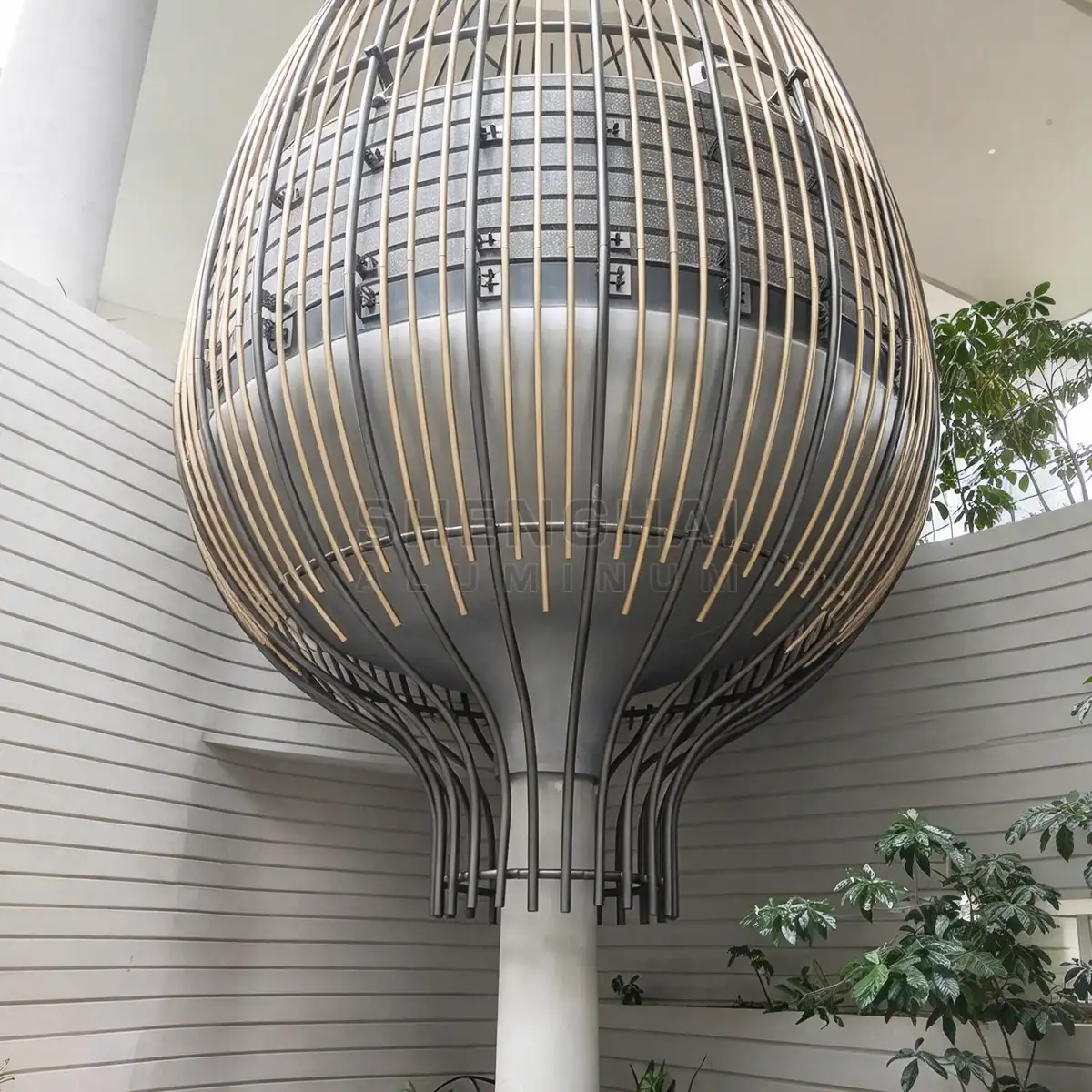 Birdcage Shaped Aluminum Detail